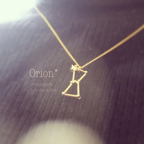 星座モチーフ>オリオン座のネックレス ネックレス・ペンダント saki  