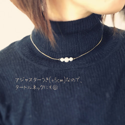 (coffret)pearl earrings & necklace＊大粒パールのピアス＆ネックレス 5枚目の画像