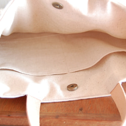 上質linenと裂き織りtotebag:フラックス 5枚目の画像