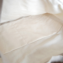 上質linenと(染)裂き織りワンショルダーバッグ：レモンイエロー 5枚目の画像
