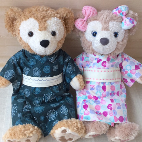 過去製作品♡mk様お取り置き品】浴衣♡ダッフィー&シェリーメイS 
