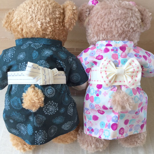 過去製作品♡mk様お取り置き品】浴衣♡ダッフィー&シェリーメイS 