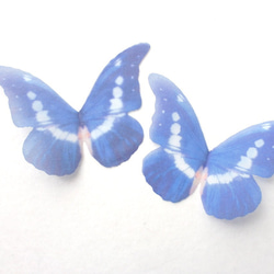 ちょうちょのパーツ　6cm　シフォン・オーガンジー素材　蝶のパーツ 21 5枚目の画像
