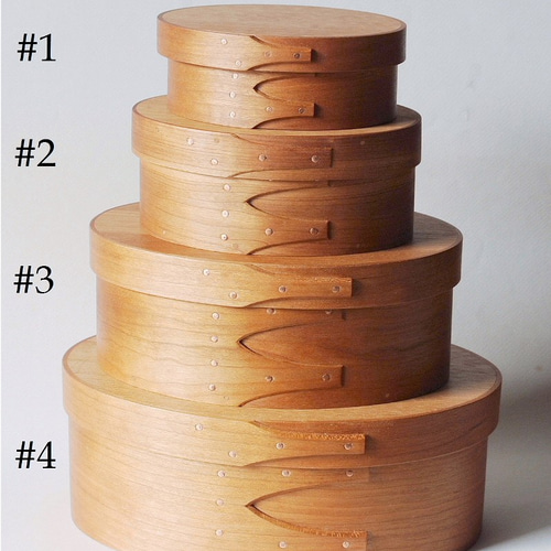 オーバルボックス 4番 チェリー材 その他インテリア雑貨 風箱