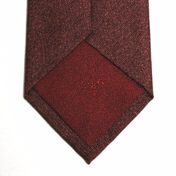 melange twill tie　-brick- 2枚目の画像