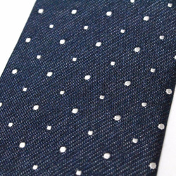 mesh dot tie　-navy- 4枚目の画像