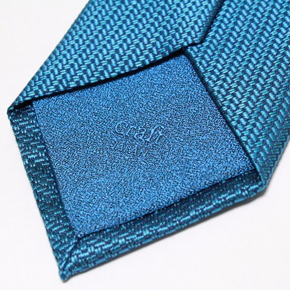 raschel jacquard tie　-aqua blue- 3枚目の画像
