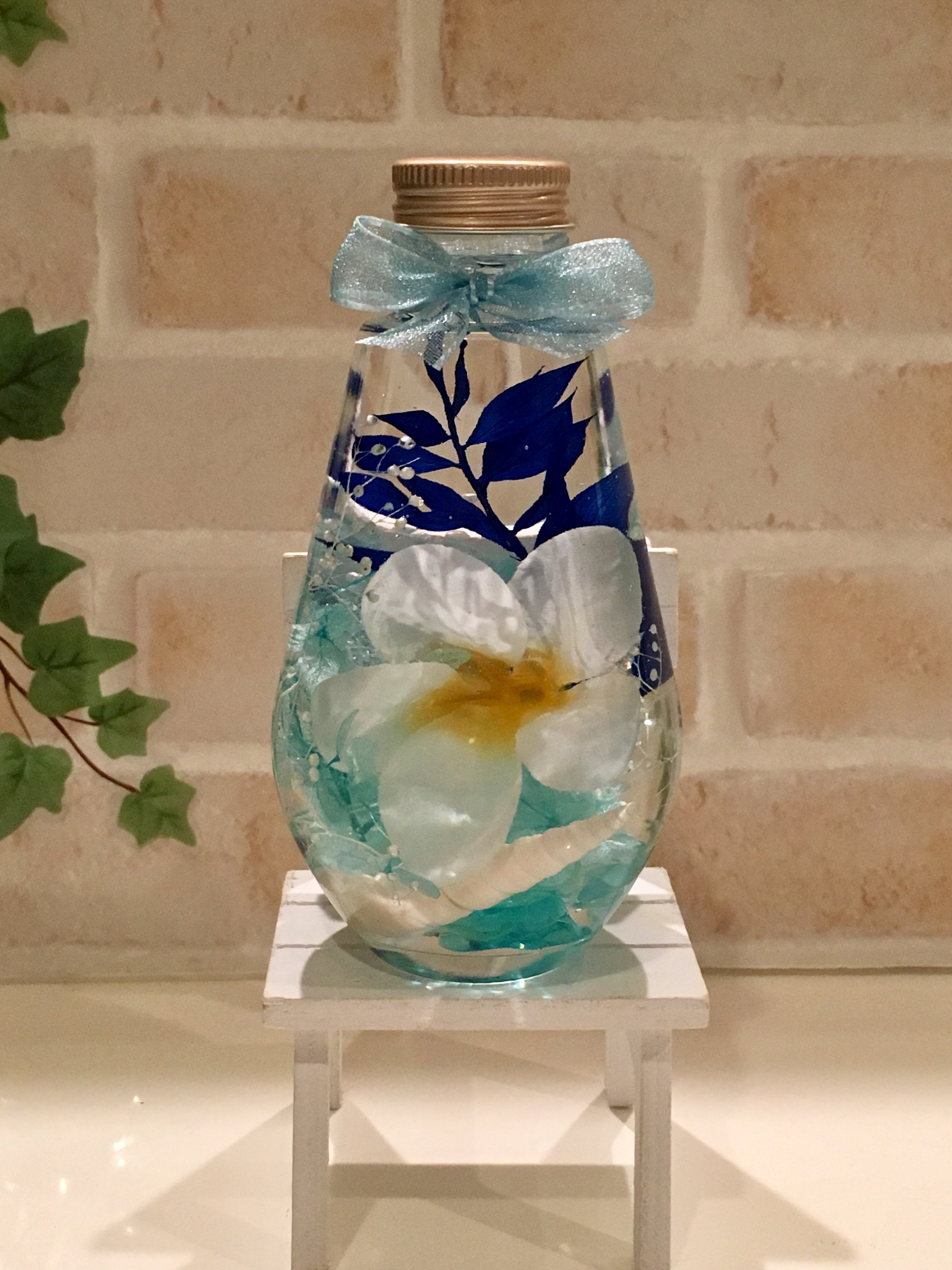 ハーバリウム プルメリア ハーバリウム・植物標本 ♡bee-bee♡ 通販  