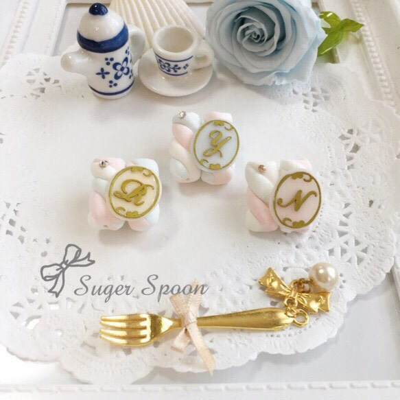 【受注制作】Sweets petit marshmallow brooch 3枚目の画像