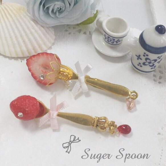 【受注制作】Tea party ！ sweets & fruits broach 3枚目の画像