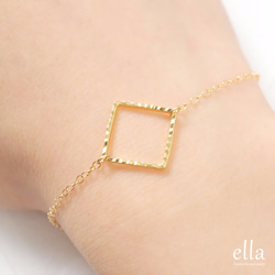 [14kgf] Selectable Geometry ☆ Lariet Gold Filled Bracelet（可更換為腳鍊 第3張的照片