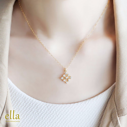 トリプル Monogram Initial ラウンドディスク 14KGF ネックレス トリプル Monogram Initial ラウンドディスク 14KGF ネックレス