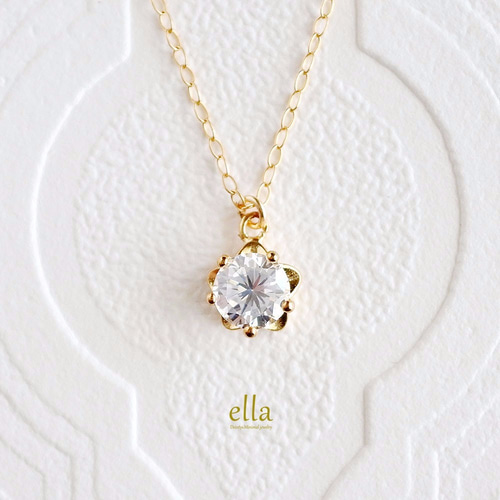 14K 花 フラワーモチーフネックレス 14金 貴金属