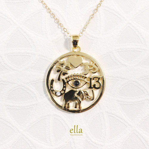 Kaya❤️ 14kgfチャーム Stamped 14 Karat Gold Filled Pendants - Exquisite 14KGF