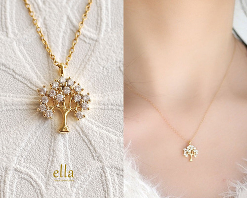 LUXE de DRESS co.ゴールドヒールネックレス✯完全受注生産限定商品 ネックレス レディース ティアドロップ 水滴 チェーン付