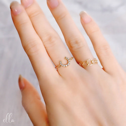 再販x5[14kgf]5ハンマードリングゴールドフィルドチェーンリング(号数・チェーンタイプ選択可能) 5枚目の画像