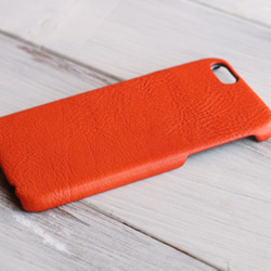 【受注生産】iPhone6 6s　レザー　ケース　アリゾナ　オレンジ 2枚目の画像