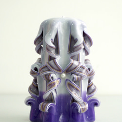 CutNCarve裝飾藝術蠟燭/Decorative Art Candle - Elegante 6" (purple) 第1張的照片