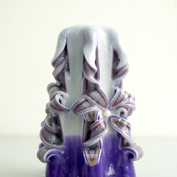 CutNCarve裝飾藝術蠟燭/Decorative Art Candle - Elegante 6" (purple) 第2張的照片