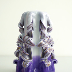 CutNCarve裝飾藝術蠟燭/Decorative Art Candle - Elegante 6" (purple) 第3張的照片