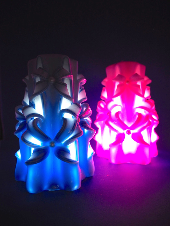 CutNCarve裝飾藝術蠟燭/Decorative Art Candle - Bow Cuts 6" (1 pair) 第5張的照片