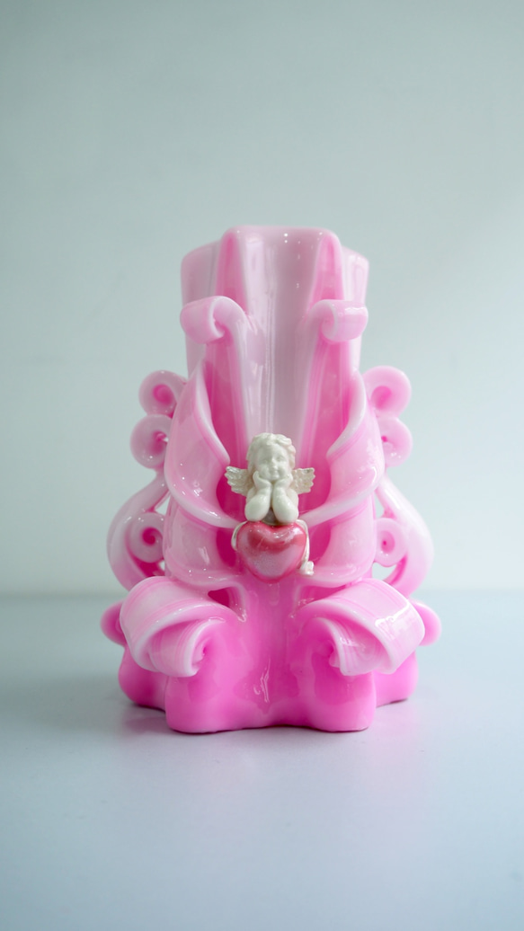 CutNCarve裝飾藝術蠟燭/Decorative Art Candle - Cupid 愛神1 (6") 第1張的照片