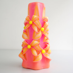 CutNCarve裝飾藝術蠟燭/Decorative Art Candle - Eclat (8") Pink 第2張的照片