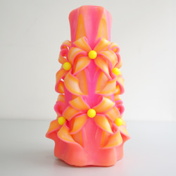 CutNCarve裝飾藝術蠟燭/Decorative Art Candle - Eclat (8") Pink 第3張的照片