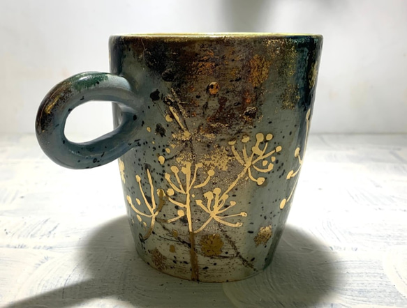 金黃花果咖啡杯(售完再製款)_陶器馬克杯 第1張的照片