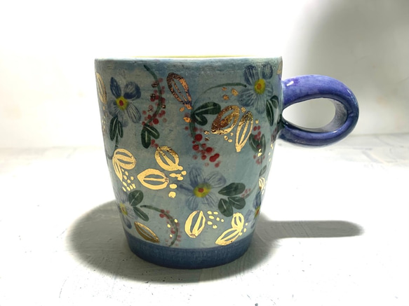 Flower Journey コーヒーマグ_陶器マグ 2枚目の画像