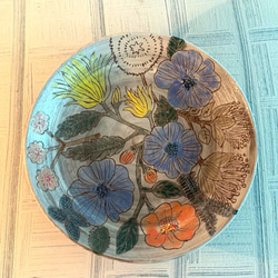 祕密花園陶製圓盤_陶器餐盤 第2張的照片