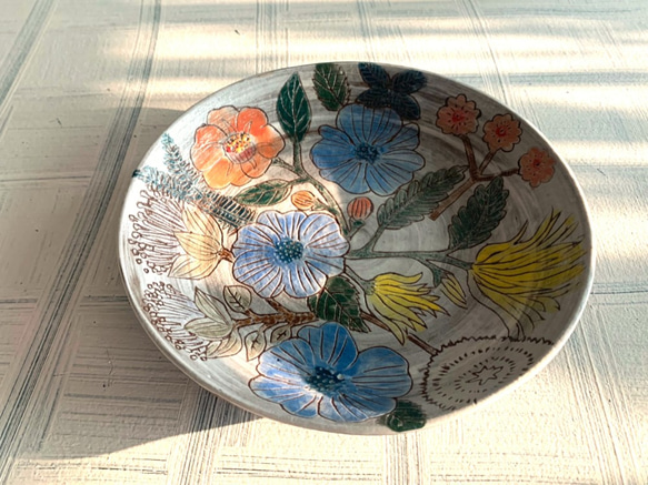 祕密花園陶製圓盤_陶器餐盤 第3張的照片