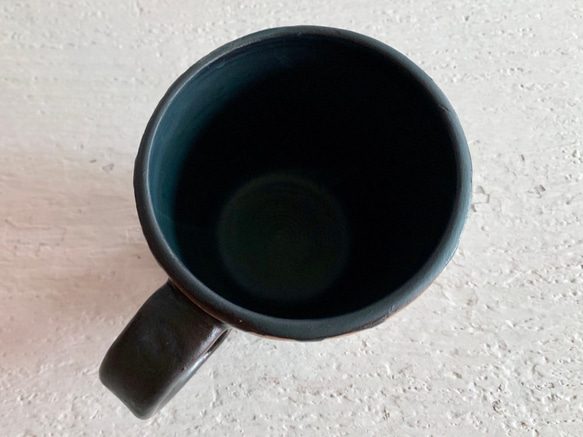 ヤン刻まれたシリーズ文字列のコーヒーカップ（再生モデルの完売）_陶器マグ 4枚目の画像