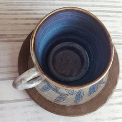 刷白的天空咖啡杯盤組_陶器馬克杯 第5張的照片