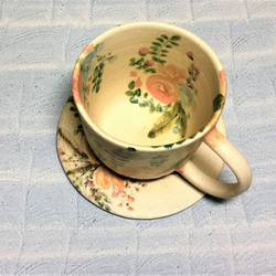 幸福花束下午茶杯盤組(窄口)_陶器馬克杯 第2張的照片