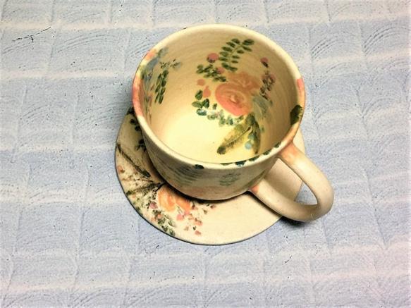 幸福花束下午茶杯盤組(窄口)_陶器馬克杯 第2張的照片