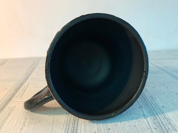 ヤン彫刻シリーズ-フラワーホワイト陶器コーヒーカップ（売り切れ、リメイク）_陶器マグ 4枚目の画像