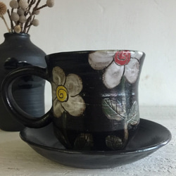 童話。童花陶製咖啡杯盤組_陶器馬克杯 第2張的照片