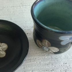 童話。童花陶製咖啡杯盤組_陶器馬克杯 第3張的照片