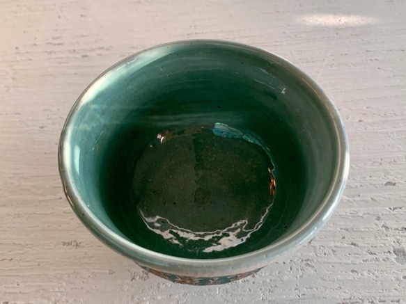 綠薰衣草森林陶碗_陶瓷餐碗 第4張的照片