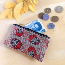 畳縁　硬幣錢包　名片夾　不倒翁　復古　日式　幸運的商品 第1張的照片
