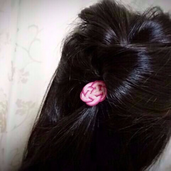 水引“Mizuhiki”製作　落葉　花藝設計　髮飾　日式 第4張的照片
