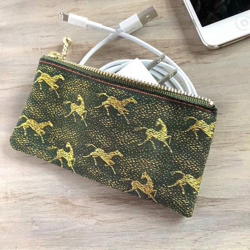 手作り ポーチ 小銭入れ カード入れ 小物入れ ハンドメイド 和柄 漢字