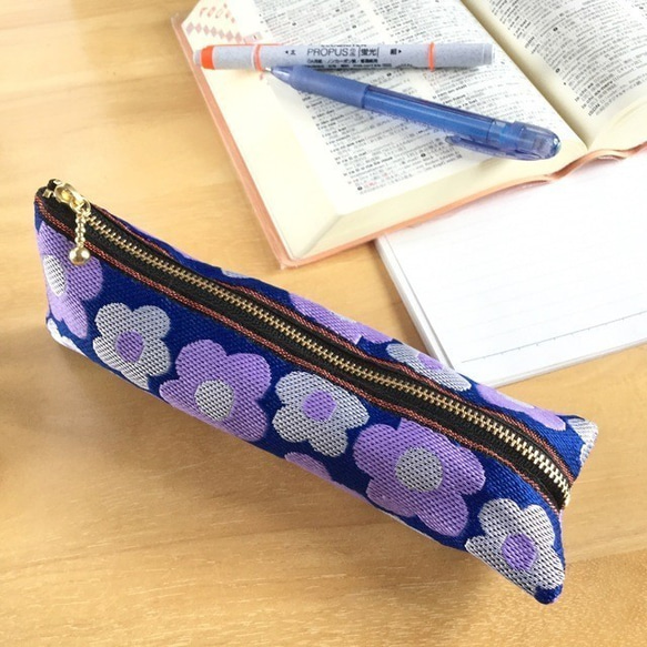 畳縁　硬幣錢包　名片夾　復古流行　花藝設計　日式　可愛　紫色 第8張的照片