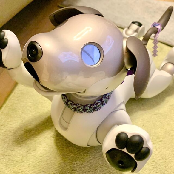 aibo　水引“Mizuhiki”製作　狗項圈　日式　星空　空間 第9張的照片