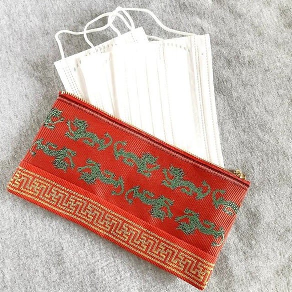 畳縁　口罩小袋　日式　龍　中國傳統圖案 第1張的照片