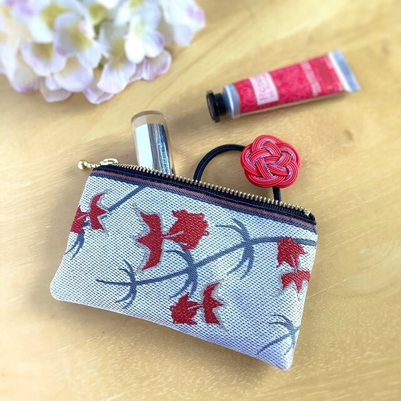 畳縁  筆盒　金魚　日式　白色的 第5張的照片