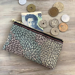 畳縁　菊花　硬幣錢包　名片夾　日式　微妙的顏色 第1張的照片