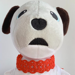 Aibo Collar Made by Mizuhiki [Kurenai] 髮帶 Aibo Red Red 第4張的照片