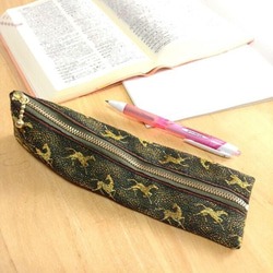 畳縁　筆盒　馬模式　金馬　日式 第2張的照片